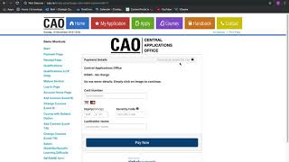 CAO Demo Application Registration and inputting course choicesmov [upl. by Needan839]