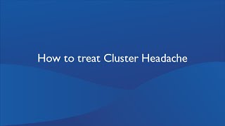 How to treat cluster headache [upl. by Evets]