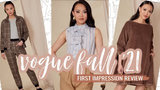 VOGUE Sewing Patterns Fall 2021 First Impression Review [upl. by Elamrej]