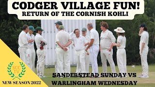 CODGER VILLAGE FUN amp MATT HARRIS GOES BIG Sanderstead Sunday vs Warlingham Wednesday [upl. by Yreffej537]