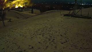 Copy of Ski park webcam shows DHL cargo plane crash into a house in Lithuania [upl. by Colston]