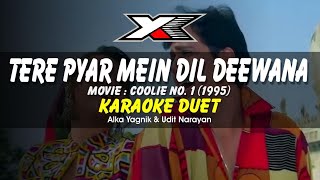 Tere Pyar Mein Dil Deewana Hai Karaoke  Duet [upl. by Llennyl844]