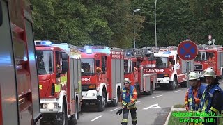 FEUERALARM IN KLINIK  Großeinsatz der Feuerwehren  RETTUNG EVAKUIERUNG SUCHE  Ü [upl. by Zared]