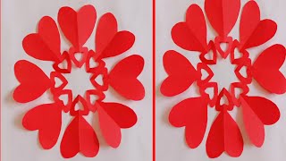 Heart shape paper ll paper heart cutting ll beautiful heart [upl. by Aden]