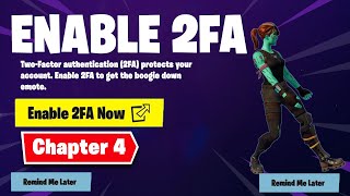 How to Enable 2FA on Fortnite Chapter 4 [upl. by Pironi]