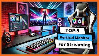 ✅ Best vertical monitor for streaming Vertical monitor for streaming Buying Guide [upl. by Amadis]