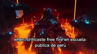 When criticas a free fire en escuela publica de peru [upl. by Atilamrac592]