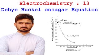 Electrochemistry  13  DebyeHuckleOnsager equitation  chemistry [upl. by Keary]