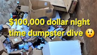 Dumpster diving at night and employees tossed out the whole entire store DAY 3 final day [upl. by Vanny]