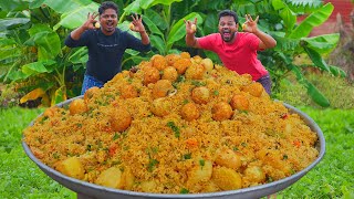 Traditional Egg Potato Biryani  Traditional Egg Biryani In Village Cooking  Grandpa Kitchen [upl. by Hyatt]