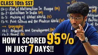 How I Scored 95 in Just 7 Days🔥 Class 10th Social Science Strategy to Score 95  Shobhit Nirwan [upl. by Margaretta318]