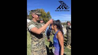 Marine Corps Marathon 2024 Its all worth it when a Marine puts your medal around your neck 🪖🏅🇺🇲 [upl. by Leshia]