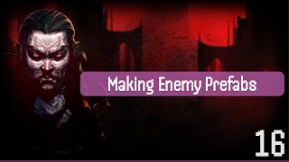 16 Making Enemy Prefabs Unity Tutorial  Vampire Survivors [upl. by Ahsiad]