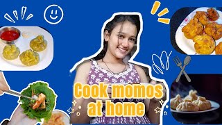 Cook Momos at home 🏠 [upl. by Enej]