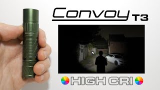 Convoy T3  High CRI AA14500 flashlight  NICHIA 519A LED [upl. by Besnard]