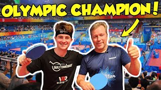 I Played Vs Olympic Champion Jan Ove Waldner [upl. by Novahs]