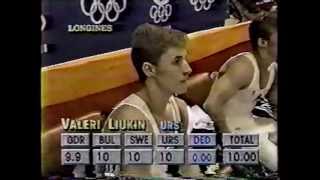 Valeri Liukin URS  1988 Olympics  Team Optionals  Parallel Bars [upl. by Drarej150]