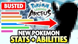 ALL NEW POKEMON STATS and ABILITIES LEAKED Full Pokemon Legends Arceus Breakdown [upl. by Kingston]