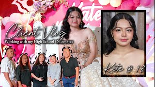 Client vlog  did the debutant’s makeup meeting my HS mates [upl. by Colyer]