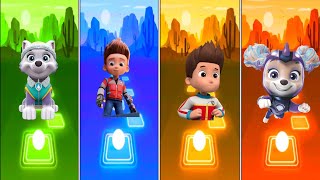 paw patrol everest 🆚 Ryder 🆚 Ryder 🆚 Skye 🎶🎼🎶 in tiles hop edm rush gameplay [upl. by Rennob]