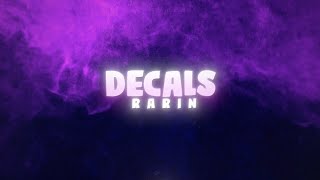 Rarin  Decals Official Lyric Video [upl. by Erdah]