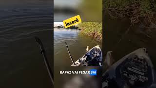 JACARÉ TENTOU PEGAR EU PEIXE musicgenre fishing turismonapesca pescaria turismonorio turismon [upl. by Ynnol]