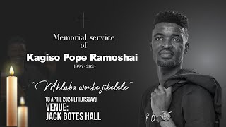 Memorial Service of Kagiso quotPopequot Ramoshai [upl. by Annaig]