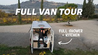 VAN TOUR  Fiat Ducato Campervan  Van Life Italy [upl. by Salvidor]