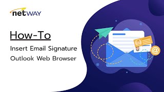 How To วิธีการ Insert Email Signature Outlook Web Browser [upl. by Ayotnom]