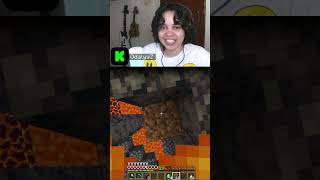 Usando toque de seda para sacar oro rápido minecraft minecraftsurvival clips kick [upl. by Tneciv763]