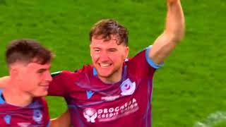 LAST FEW SECONDS  CELEBRATIONS  DROGHEDA UNITED V DERRY CITY  2024 FAI CUP FINAL [upl. by Darcee]