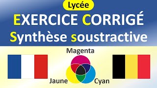 Les synthèses additive et soustractive de la lumière  couleurs des objets  Exercice corrigé [upl. by Eceinej353]