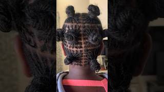 Sisterlocks installation Before and After sisterlocks naturalhair sisterlocksjourney hairgoals [upl. by Anaidni]