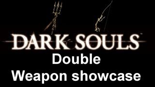 Dark souls Double weapon showcase Channelers trident amp Darkmoon bow [upl. by Llerref]