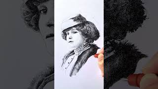 Portrait de Colette en pointillisme bientôt fini [upl. by Parks]