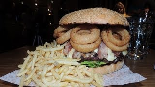 2KG ONION RING Burger Challenge in SCOTLAND [upl. by Aiykan]