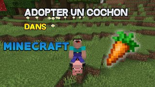 COMMENT APPRIVOISER ET CHEVAUCHER UN COCHON DANS MINECRAFT [upl. by Ronalda]