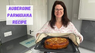 Easy Aubergine Parmigiana Recipe  Oven Baked Eggplant [upl. by Caitrin]