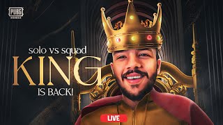 YOUR SOLO VS SQUAD KING IS BACK BABIES FYME BABA IS LIVE [upl. by Binnie]