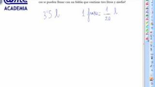 Un frasco de perfume tiene una capacidad Problemas fracciones Matematicas 2º ESO AINTE [upl. by Dominga447]