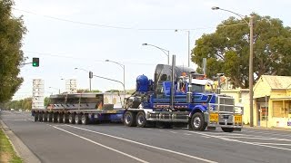 Mega Truckers  Heavy Haulage Australia in Bendigo [upl. by Onahpets]