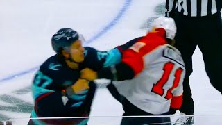 Yanni Gourde Travis Konecny Fight  Seattle Kraken vs Philadelphia Flyers 2024 NHL Highlights [upl. by Ugo932]