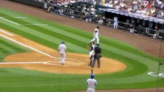 Cubs Fans Cheering at Rockies game at Coors Field 8809 [upl. by Neerual]