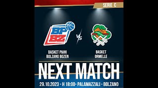 Campionato Serie C I Basket Piani Bolzano vs Cantine Paladin Ormelle [upl. by Hagen]