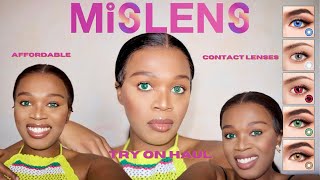 MISLENS CONTACT REVIEW  FOR DARK BROWN EYES  AFFORDABLE CONTACT LENSES  South African Youtuber [upl. by Phelips]