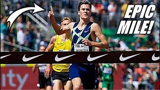 Jakob Ingebrigtsen DESTROYS Another Record With Incredible 1 Mile Run  2021 Prefontaine Classic [upl. by Irwinn594]