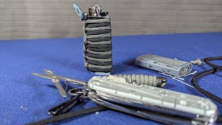 EDC lighter keychain paracord case [upl. by Ninon167]