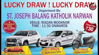 Ka Lucky Draw jong ka Balang Katholik Narwan Contact 98624 72606 [upl. by Ethelred]