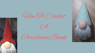 How To Crochet A Gonk  Christmas Gnome Part One [upl. by Tybalt]