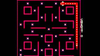 Arcade Game Nibbler 1982 RockOla [upl. by Yorle]